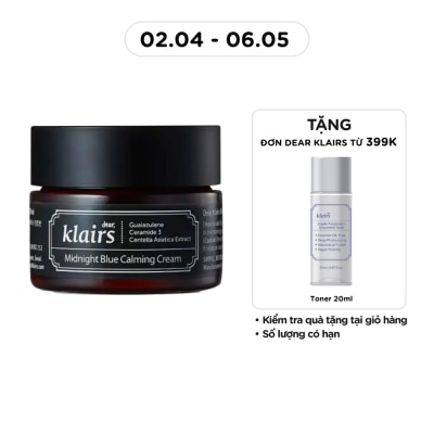 DEAR KLAIRS - Kem Dưỡng Dear Klairs Làm Dịu Và Phục Hồi Da Midnight Blue Calming Cream 30ml