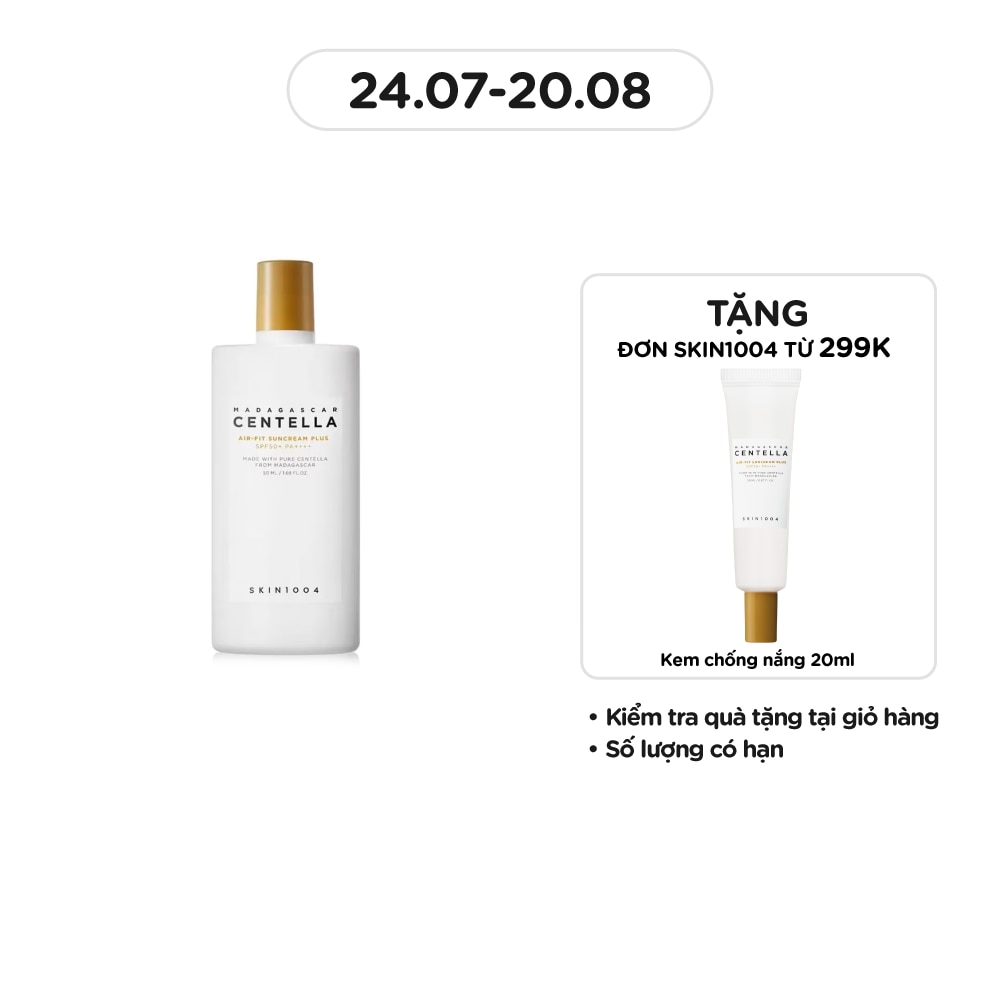 Kem Chống Nắng Skin1004 Madagascar Centella Air-Fit SunCream Plus SPF50+ PA++++ 50ml