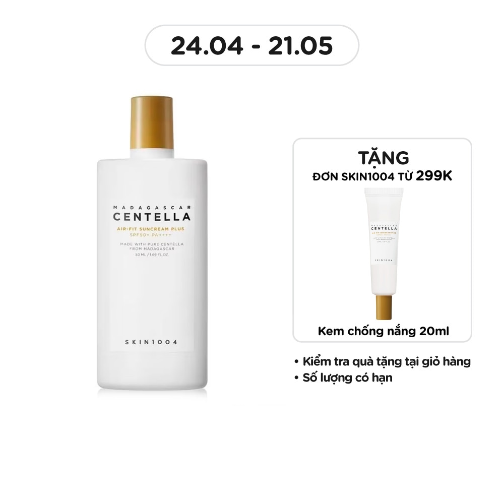 Kem Chống Nắng Skin1004 Madagascar Centella Air-Fit SunCream Plus SPF50+ PA++++ 50ml