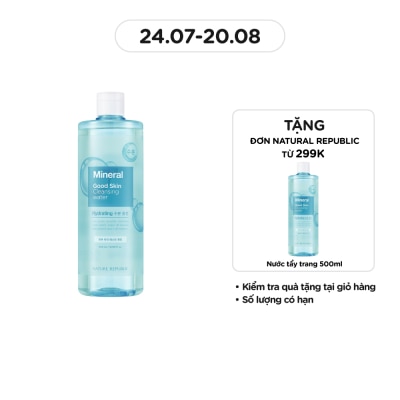 NATURE REPUBLIC Nước Tẩy Trang Nature Republic Từ Khoáng Chất Good Skin Mineral Cleansing Water 500ml