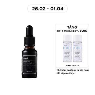 Tinh Chất Dear Klairs Phục Hồi Da Và Dưỡng Ẩm Midnight Blue Youth Activating Drop 20Ml