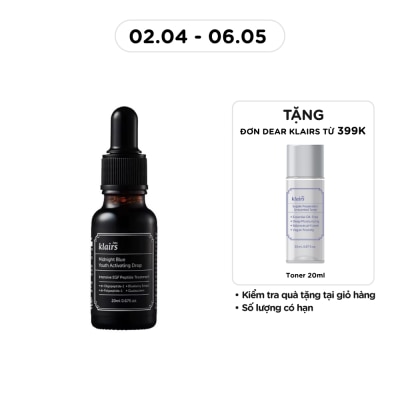 DEAR KLAIRS - Tinh Chất Dear Klairs Phục Hồi Da Và Dưỡng Ẩm Midnight Blue Youth Activating Drop 20ml
