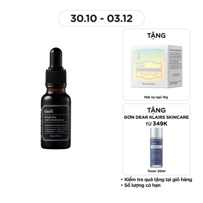 DEAR KLAIRS Tinh Chất Dear Klairs Phục Hồi Da Và Dưỡng Ẩm Midnight Blue Youth Activating Drop 20ml