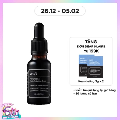 DEAR KLAIRS Tinh Chất Dear Klairs Phục Hồi Da Và Dưỡng Ẩm Midnight Blue Youth Activating Drop 20ml