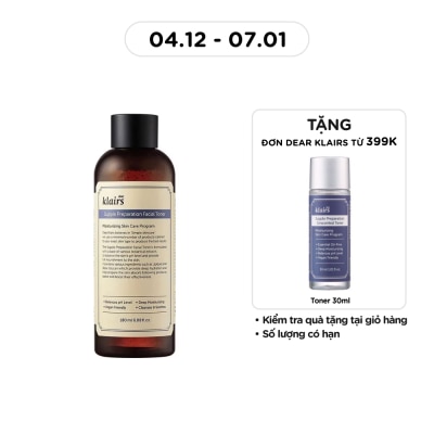DEAR KLAIRS Nước Hoa Hồng Có Mùi Dear Klairs Dưỡng Ẩm Da Và Làm Mềm Da Supple Preparation Facial 180ml