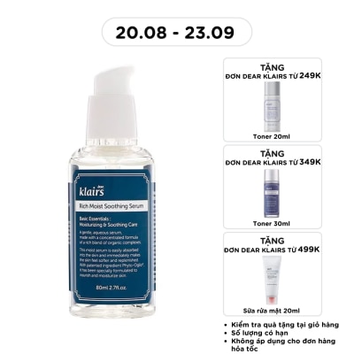 DEAR KLAIRS - Tinh Chất Dear Klairs Dưỡng Ẩm Và Làm Mịn Da Rich Moist Soothing 80ml image