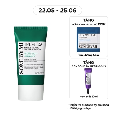 SOME BY MI Kem Chống Nắng Some By Mi Truecica Mineral Calming Tone-up Suncream SPF50+ PA++++ 50ml