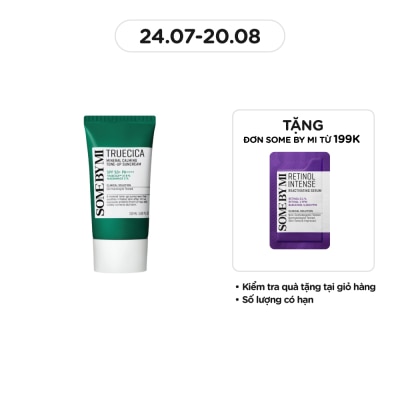 SOME BY MI Kem Chống Nắng Some By Mi Truecica Mineral Calming Tone-up Suncream SPF50+ PA++++ 50ml