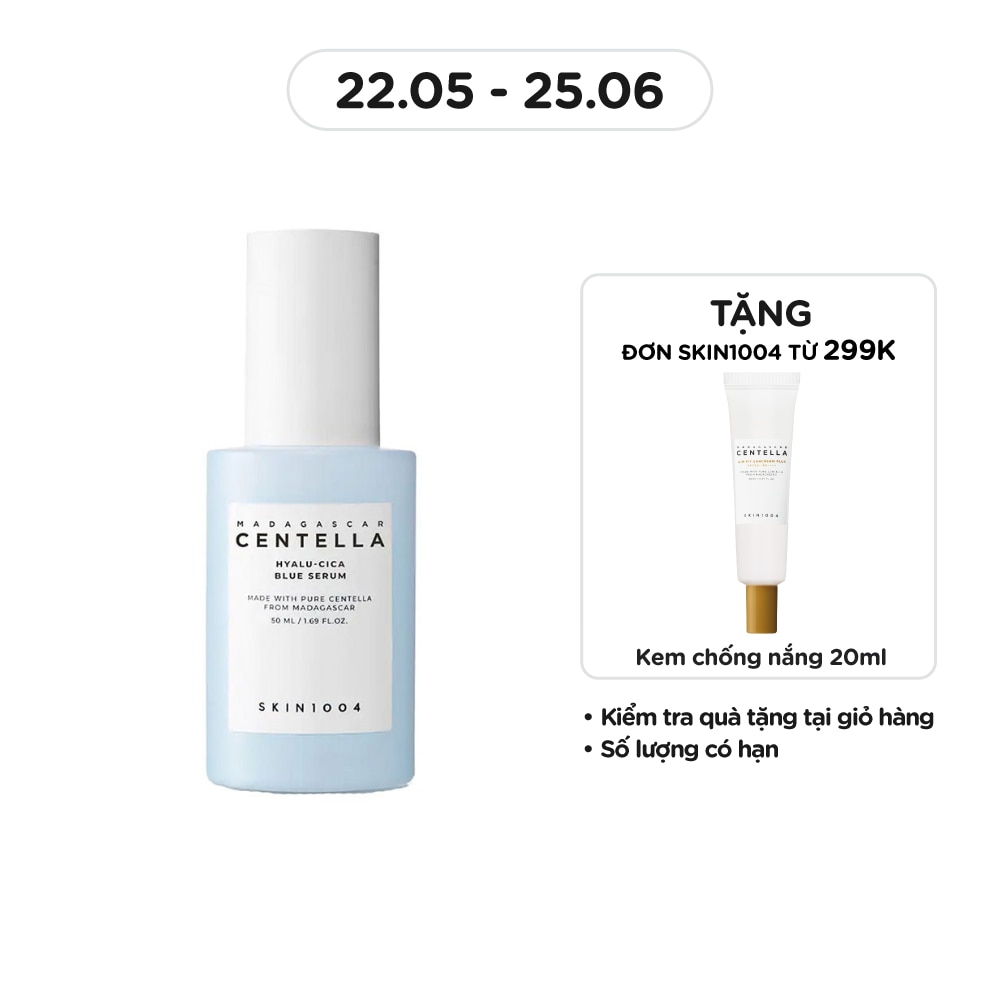 Tinh Chất Skin1004 Madagascar Centella Hyalu-Cica Blue Serum Dưỡng Ẩm & Làm Dịu Da 50ml