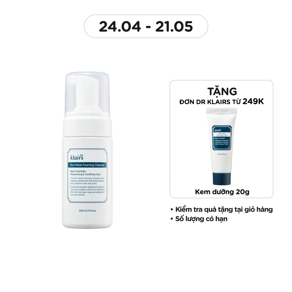 Rich Moist Foaming Cleanser 100ml