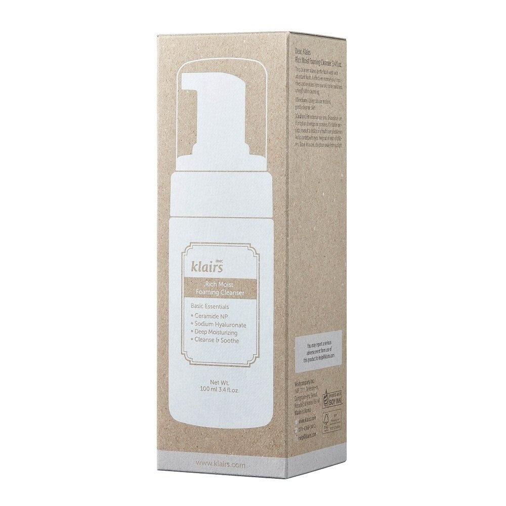 DEAR KLAIRS, Rich Moist Foaming Cleanser 100ml | Watsons Vietnam