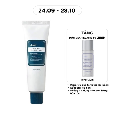 DEAR KLAIRS Kem Dưỡng Ẩm Klairs Rich Moist Soothing Cream 80ml image