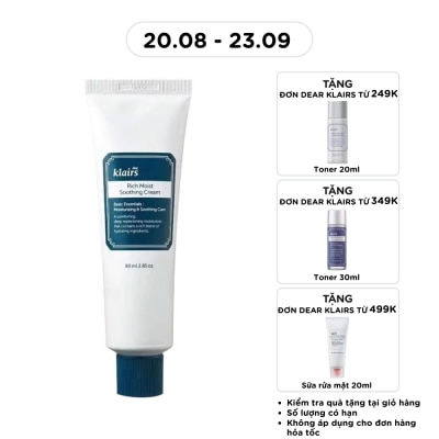 DEAR KLAIRS - Kem Dưỡng Ẩm Klairs Rich Moist Soothing Cream 80ml image