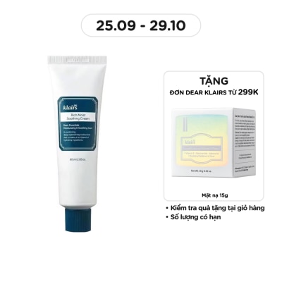 DEAR KLAIRS Kem Dưỡng Ẩm Klairs Rich Moist Soothing Cream 80ml