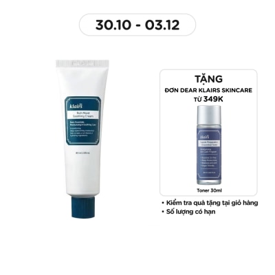 DEAR KLAIRS Kem Dưỡng Ẩm Klairs Rich Moist Soothing Cream 80ml