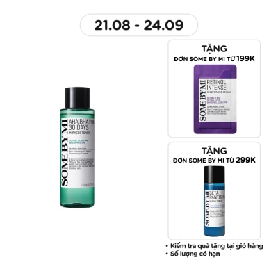 SOME BY MI Nước Hoa Hồng Some By Mi Giảm Mụn Và Dưỡng Ẩm 30 Ngày Miracle Toner 150ml