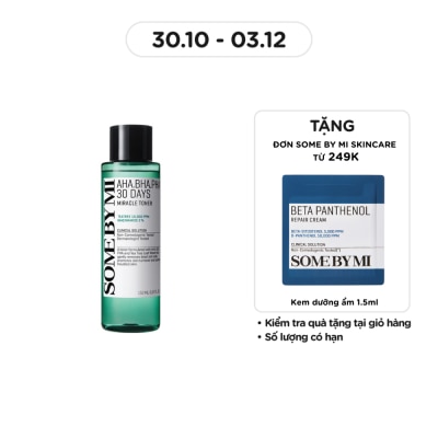 SOME BY MI Nước Hoa Hồng Some By Mi Giảm Mụn Và Dưỡng Ẩm 30 Ngày Miracle Toner 150ml