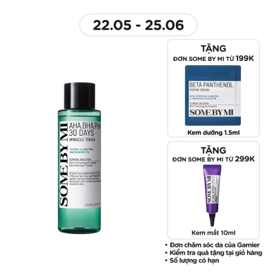SOME BY MI Nước Hoa Hồng Some By Mi Giảm Mụn Và Dưỡng Ẩm 30 Ngày Miracle Toner 150ml