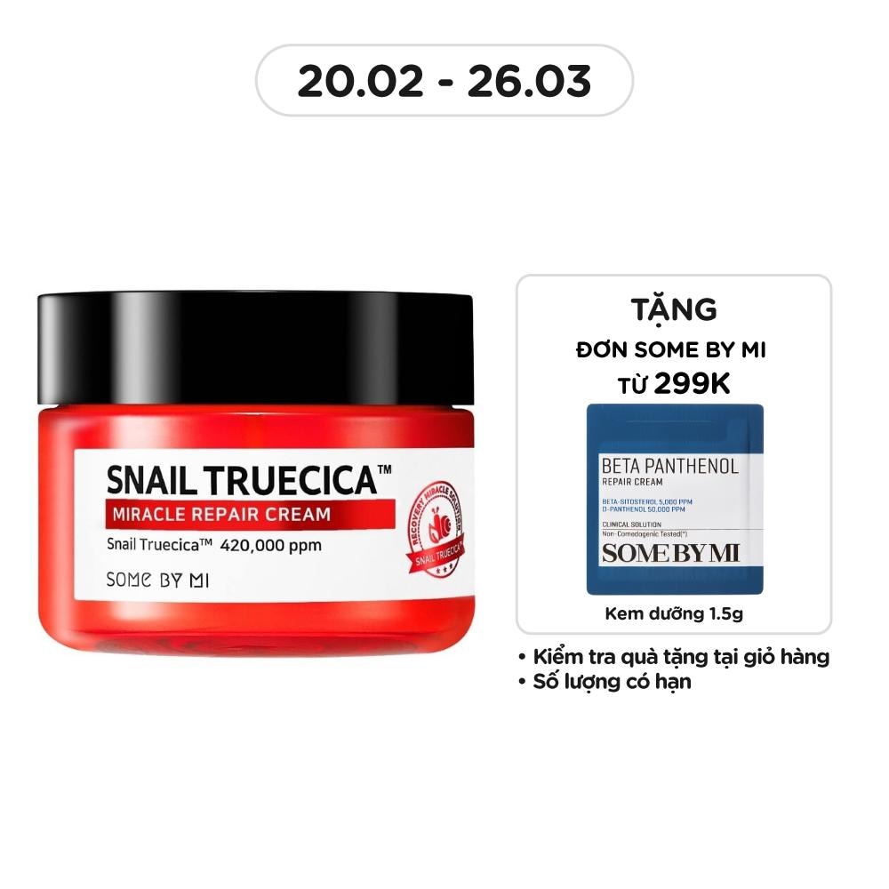 Kem Dưỡng Some By Mi Snail Truecica Miracle Repair Cream Phục Hồi Da 60g