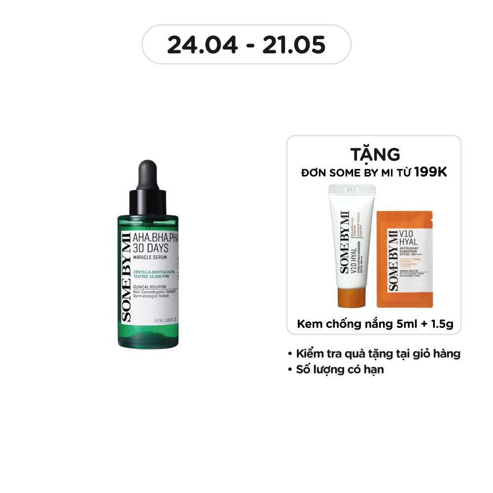 Tinh Chất Some By Mi Giảm Mụn Và Dưỡng Da 30 Ngày Miracle Serum 50ml