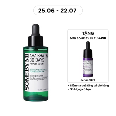 SOME BY MI - Tinh Chất Some By Mi Giảm Mụn Và Dưỡng Da 30 Ngày Miracle Serum 50ml