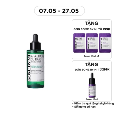 SOME BY MI - Tinh Chất Some By Mi Giảm Mụn Và Dưỡng Da 30 Ngày Miracle Serum 50ml
