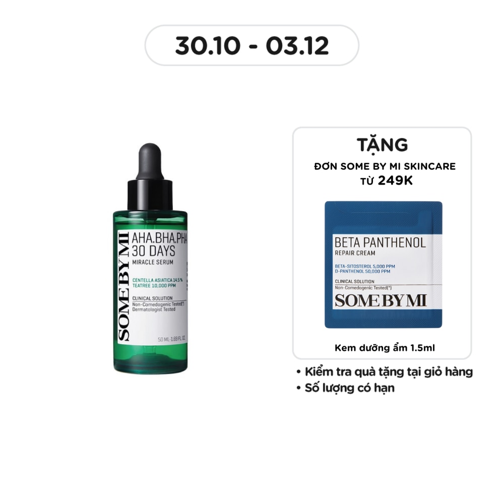 Tinh Chất Some By Mi Giảm Mụn Và Dưỡng Da 30 Ngày Miracle Serum 50ml