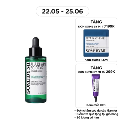 SOME BY MI Tinh Chất Some By Mi Giảm Mụn Và Dưỡng Da 30 Ngày Miracle Serum 50ml