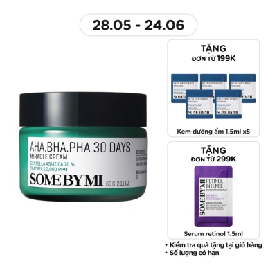 SOME BY MI - Kem dưỡng Some By Mi AHA-BHA-PHA 30 Days Miracle Cream 60g