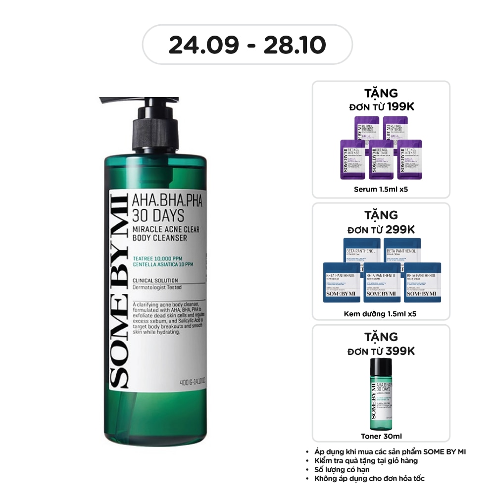 Body Cleanser AHA BHA PHA 30 Days Miracle Acne Clear 400g image