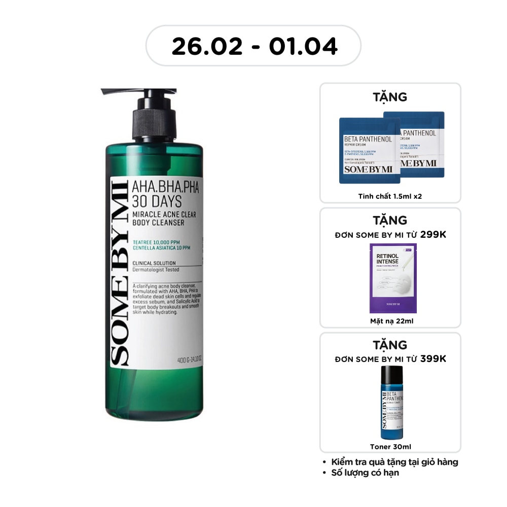 Body Cleanser AHA-BHA-PHA 30 Days Miracle Acne Clear 400g