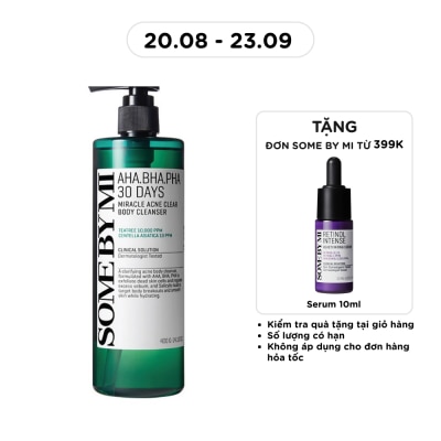 SOME BY MI - Sữa Tắm Some By Mi AHA BHA PHA 30 Days Miracle Acne Body Cleanser Giảm Mụn Lưng 400g image