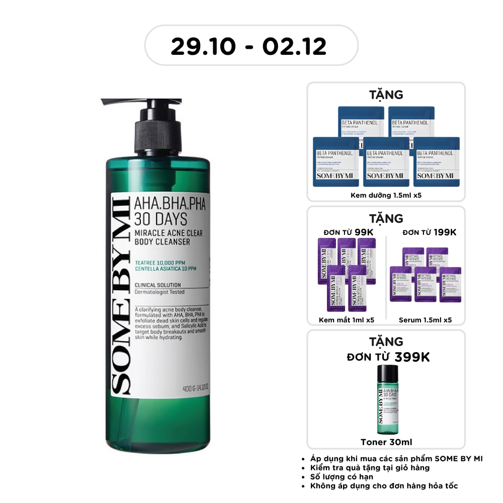 Body Cleanser AHA BHA PHA 30 Days Miracle Acne Clear 400g image