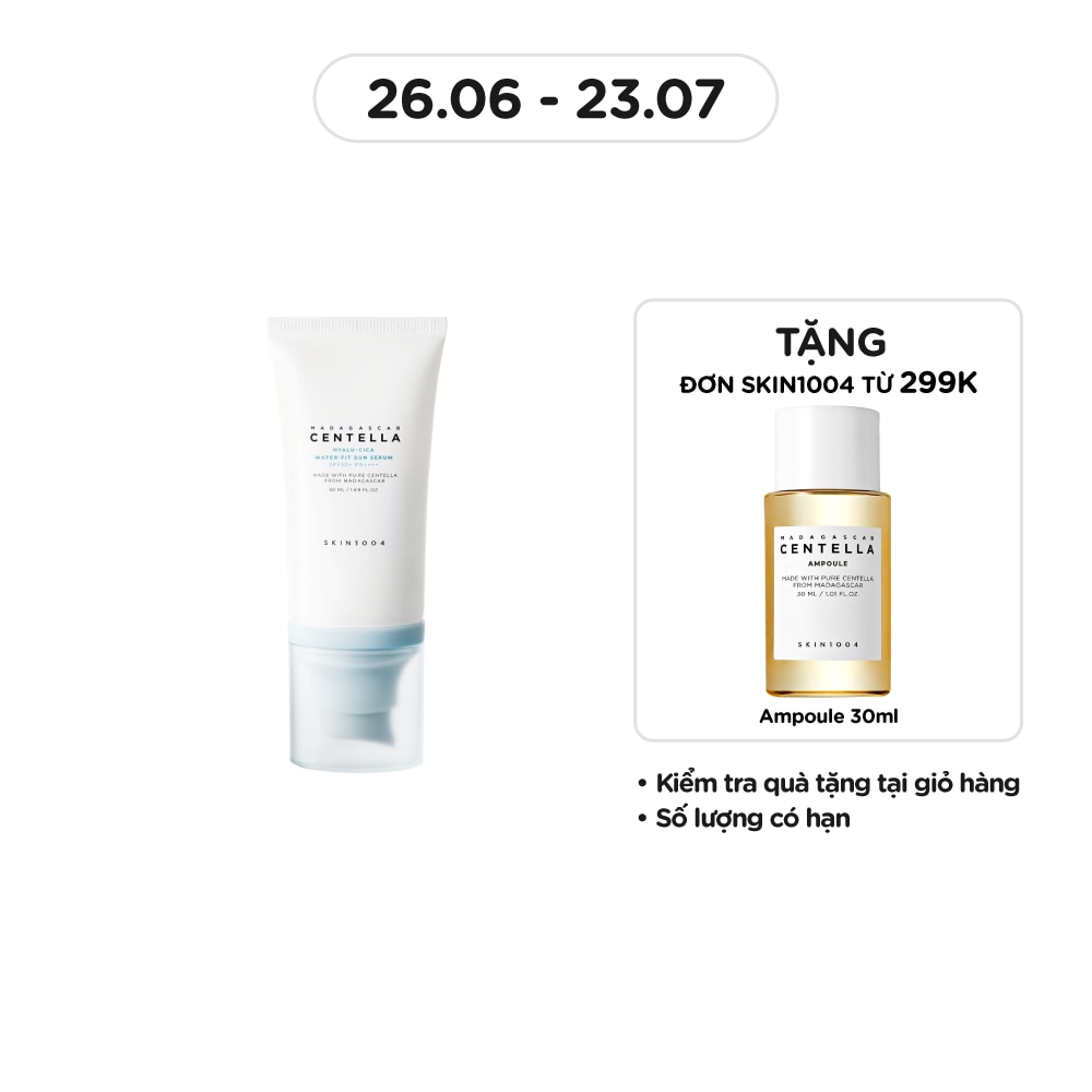 Tinh Chất Chống Nắng Skin1004 Madagascar Centella Hyalu-Cica Water-Fit Sun Serum SPF50+ PA++++ 50ml