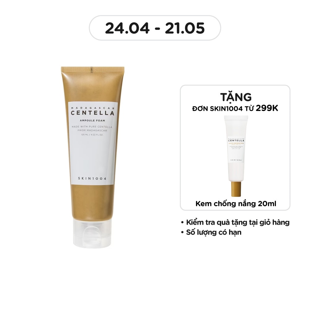 Sữa Rửa Mặt Skin1004 Madagascar Centella Ampoule Foam Dưỡng Ẩm Và Làm Sạch Da 125ml