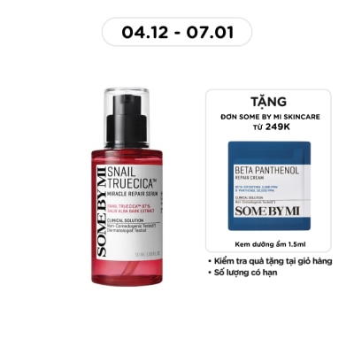 SOME BY MI Tinh Chất Some By Mi Snail Truecica Miracle Repair Serum Phục Hồi Da Cải Thiện Vết Thâm Sẹo Lõm 50ml