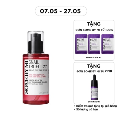 SOME BY MI - Tinh Chất Some By Mi Snail Truecica Miracle Repair Serum Phục Hồi Da Cải Thiện Vết Thâm Sẹo Lõm 50ml