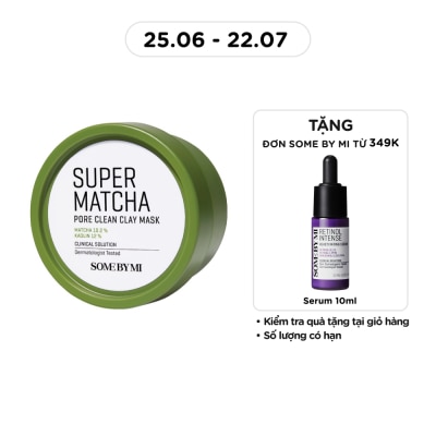 SOME BY MI - Mặt Nạ Some By Mi Super Matcha Pore Clean Clay Từ Đất Sét Cải Thiện Vấn Đề Của Da 100g