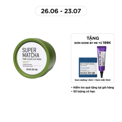 SOME BY MI Mặt Nạ Some By Mi Super Matcha Pore Clean Clay Từ Đất Sét Cải Thiện Vấn Đề Của Da 100g