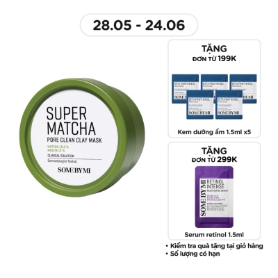 SOME BY MI - Mặt Nạ Some By Mi Super Matcha Pore Clean Clay Từ Đất Sét Cải Thiện Vấn Đề Của Da 100g