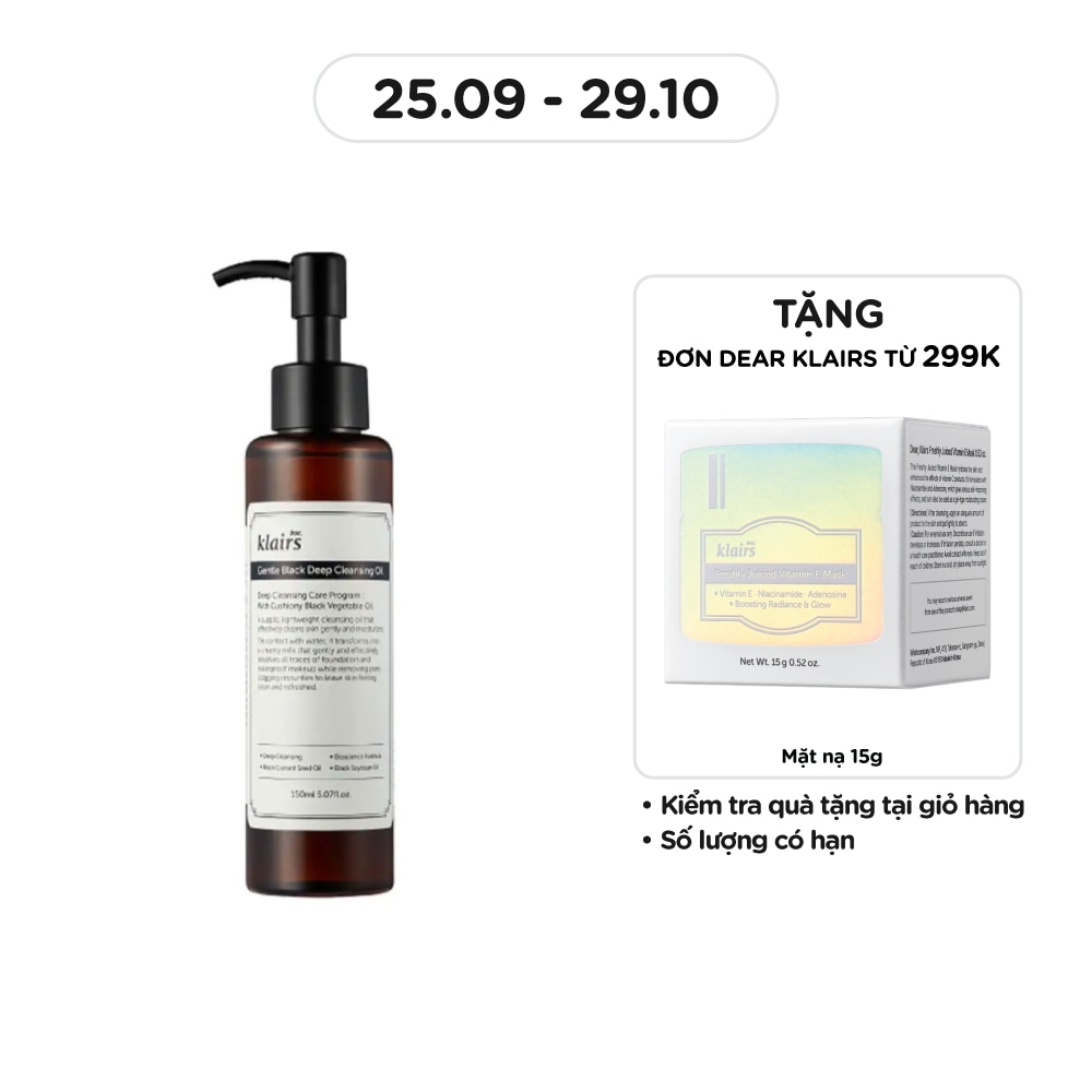 Gentle Black Deep Cleansing Oil 150ml