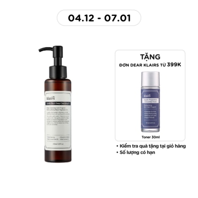 DEAR KLAIRS Dầu Tẩy Trang Dear Klairs Làm Sạch Và Dưỡng Ẩm Gentle Black Deep 150ml