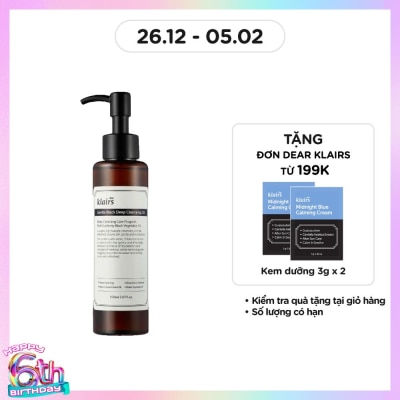 DEAR KLAIRS Dầu Tẩy Trang Dear Klairs Làm Sạch Và Dưỡng Ẩm Gentle Black Deep 150ml