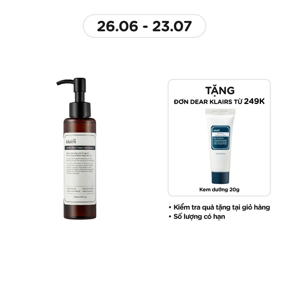 Gentle Black Deep Cleansing Oil 150ml