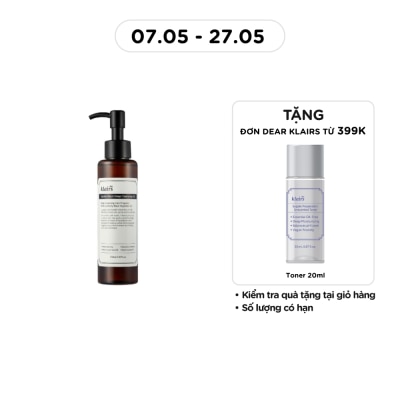 DEAR KLAIRS - Dầu Tẩy Trang Dear Klairs Làm Sạch Và Dưỡng Ẩm Gentle Black Deep 150ml