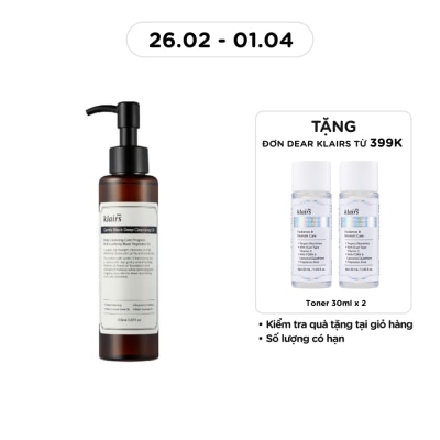 DEAR KLAIRS Dầu Tẩy Trang Dear Klairs Làm Sạch Và Dưỡng Ẩm Gentle Black Deep 150ml