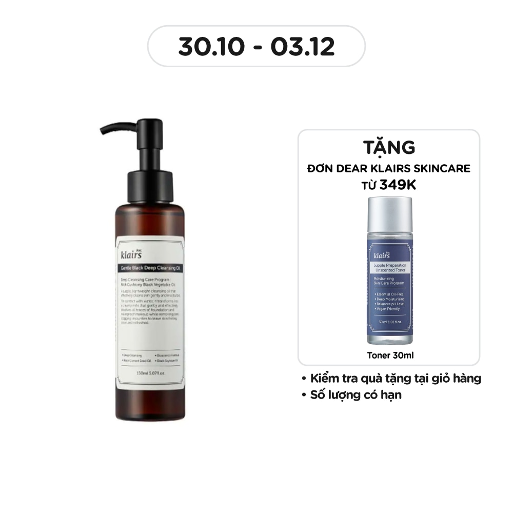 Gentle Black Deep Cleansing Oil 150ml