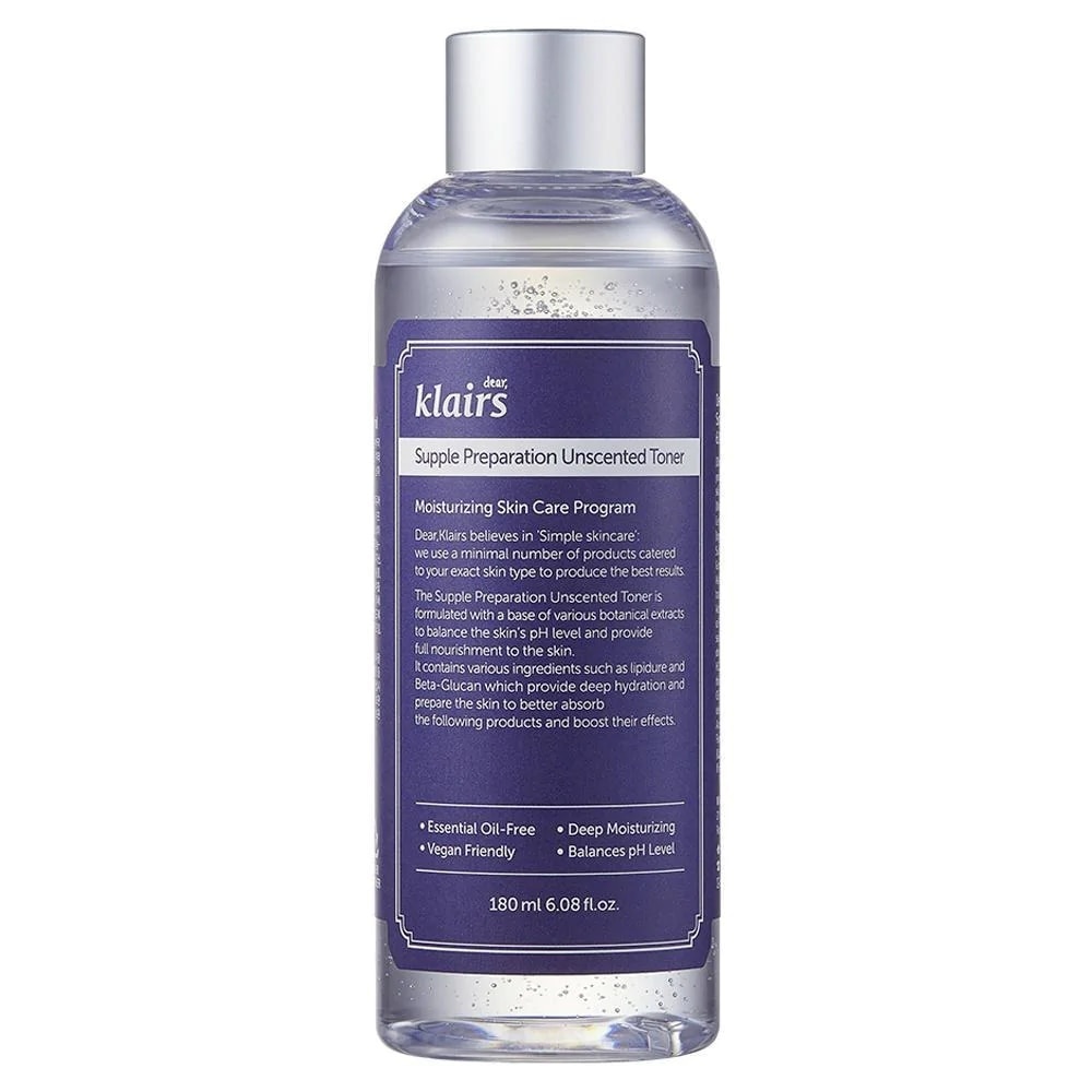 Nước Hoa Hồng Không Mùi Dear Klairs Dưỡng Ẩm Da Và Làm Mềm Da Supple Preparation Unscented 180ml image
