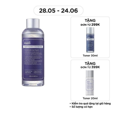 DEAR KLAIRS - Supple Preparation Unscented Toner 180ml