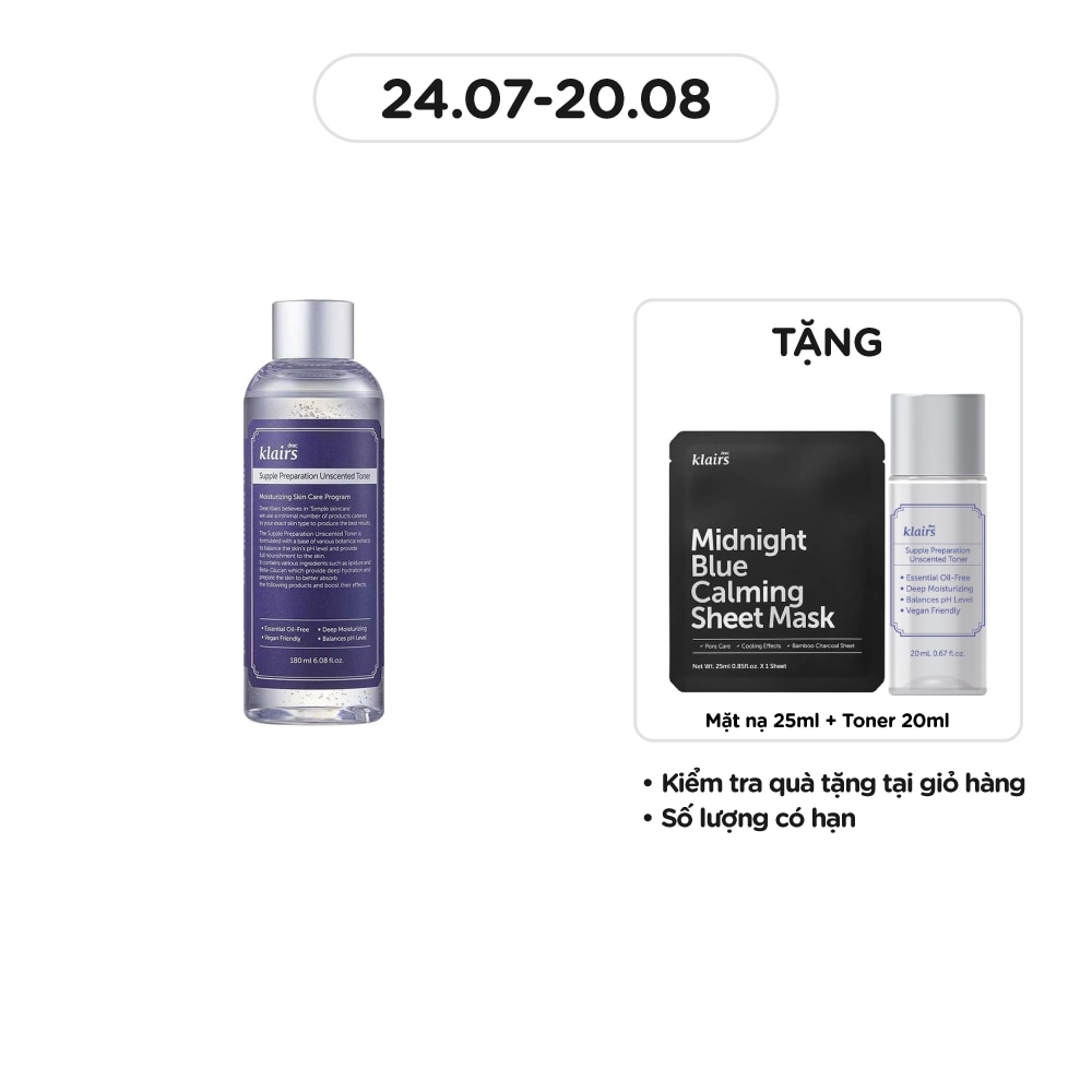 Supple Preparation Unscented Toner 180ml